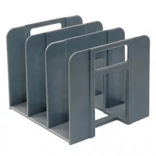 Подставка для бумаг пластиковая ErichKrause Techno, Classic, серый 1шт 17668