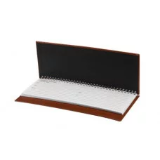 ПЛАНИНГ 56 л. недатир. TOUCH SKIN - CHOCO (56-3199)гребень,кожзам(коричневый),отстрочка, 300х130мм 56-3199