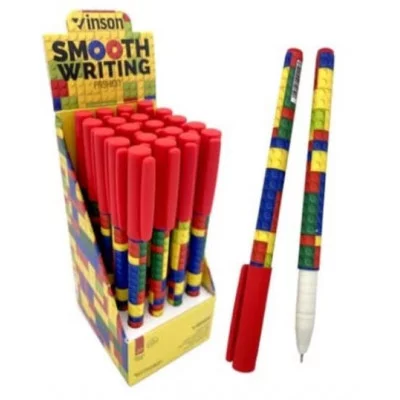 Ручка масляная VINSON CS-43/CF-65 (син) 0,7мм FASHION "Конструктор" игольчатый стержень, корпус матовый, в к/кор №A16 (20/800/2400)   317768