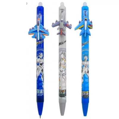 Авторучка со стираемыми чернилами гелевая : "САМОЛЁТ"; цветной с рисунком корпус ассорти GP-36027