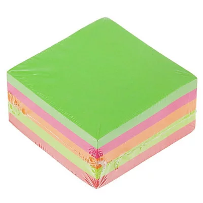 Блок с липким краем 50мм*50мм 250л, 5цв флуор CALLIGRATA 1299397