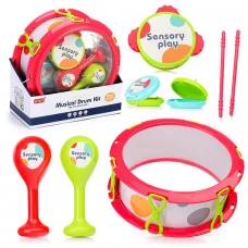 Набор инструментов "Джазовый квартет" красный, в коробке (10702070/130323/3102981, Китай ) RJ6804