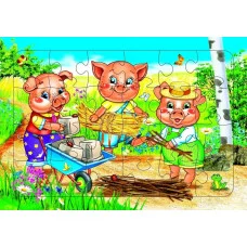 Пазл Три поросенка 0+