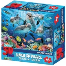 Пазл Дельфиний восторг 63 детали