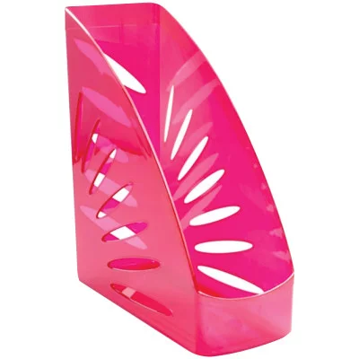 Лоток для бумаг вертикальный Стамм "Тропик", тонированный, цвет вишня Стамм 215497