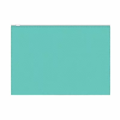 Zip-пакет пластиковый ErichKrause® Diagonal Pastel Mint, A4, непрозрачный, мятный 53514