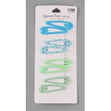 Невидимка для волос "Флора" (набор 8 шт) цветы узоры 5см микс 10679927