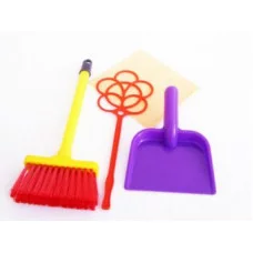 Игр.набор "Золушка" N1 (Щетка,совок,выбивалка,салф