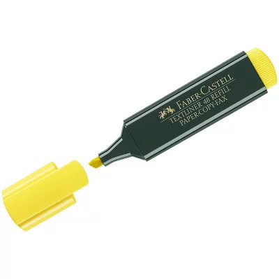 Текстовыделитель FABER-CASTELL "48", ЖЕЛТЫЙ, линия 1-5 мм, 154807 150370