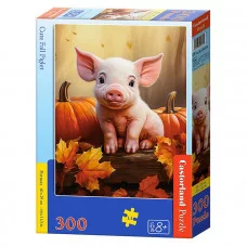 Пазлы 300 "Осенний поросёнок" В-030569