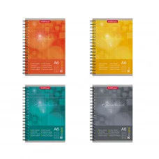 Блокнот спирали ErichKrause® Spiralblock, А6, 80 листов, клетка 58416