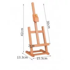 Мольберт HS-7 Светлое дерево, настольный, 42х16х13,3 см, складной 329193