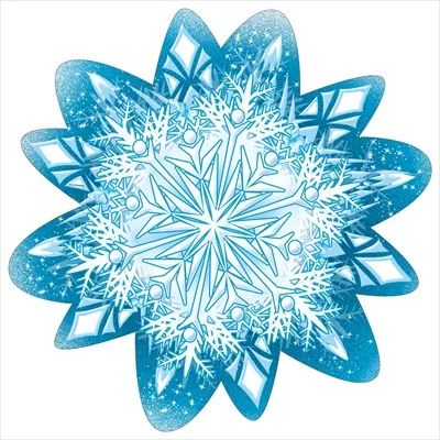 Украшение на скотче"Снежинка" 079.428