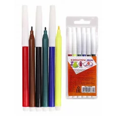 Фломастеры невентилируемые 6цв. МУЛЬТИКИ (Ф-8632) в блистере, Ф-8632