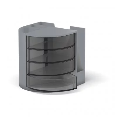 Подставка настольная пластиковая ErichKrause Venezia Classic серый 61584