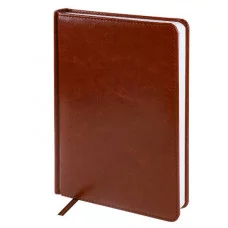 ЕЖЕДНЕВНИК А5, 160л. недатир. TOUCH SKIN - CHOCO (160-3187) кожзам (коричневый) 160-3187