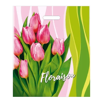 Пакет полиэтиленовый вырубной "Первые цветы " (40*47 см) СП-7122