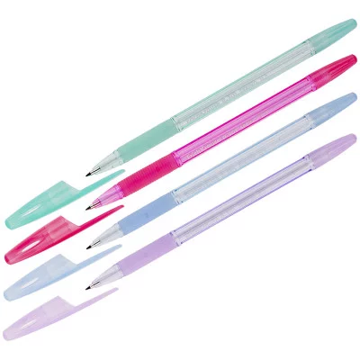 Ручка "R-301 Grip Spring" син 0.7/140мм корп тонир асс ERICH KRAUSE 39532 087601