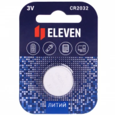 Батарейка 1шт Eleven CR2032 литиевая, BC1 301760