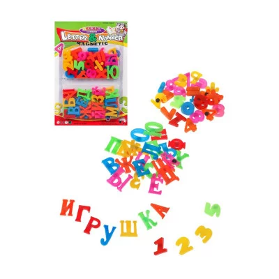 Игровой набор Буквы и цифры 60 предм. в ассорт. блистер 200518143