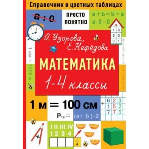 Справочник в цветных таблицах: просто и понятно Узорова О.В. Математика. 1-4 классы 978-5-17-148382-1