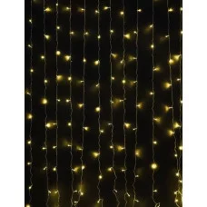 MILED Гирлянда Занавес. 3*2 7 м 210 ламп тёплый белый свет 8 режимов ГЗ-0039