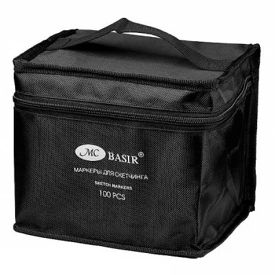 Маркеры в наборе для скетчинга двусторонние 100цв ткань/пенал MIRACULOUS МС-5422-100 298341