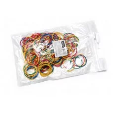 Резинки для денег банковские 25 мм, Alingar, 50 гр, цветные, зип - пакет, европодвес AL5509-50