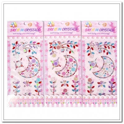 Наклейки-стразы Alingar, акриловые, пакет с европодвесом "Луна" AL8151