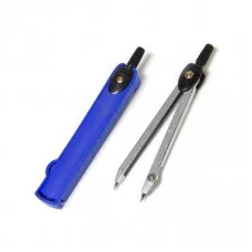 Циркуль Alingar, металлический 115 мм, грифель, пластиковый футляр AL1164