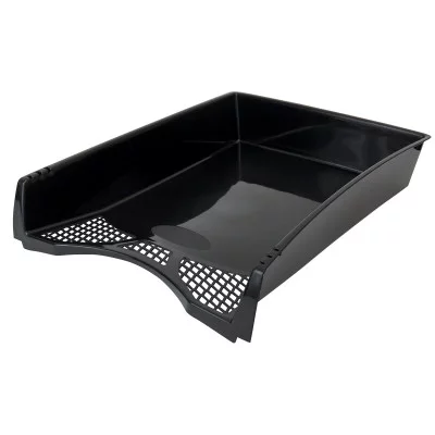 Лоток для бумаг горизонтальный КЛАССИЧЕСКИЙ, чёрный INDEX C36355