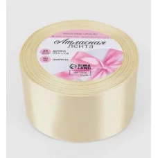 Лента атласная №02 50мм*25±1ярд(23м±1м) светло-бежевый 1218403