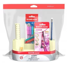 Набор настольный пластиковый ErichKrause Victoria Pastel желтый 53270