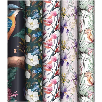 Упаковочная бумага 1шт глянц. 70*100см, MESHU "Весеннее настроение", 80г/м2, ассорти 5 дизайнов 358110