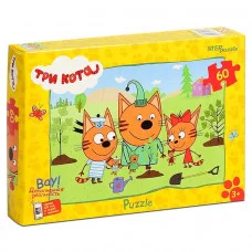 Пазлы 60 "Три кота (new 3)" (АО "СТС") 81247