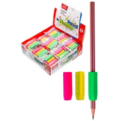 Набор ластиков PENCIL HOLDER, термопластичная резина, треугольный, 3 шт, размер 40х13 мм, 1 дизайн, M-6792*