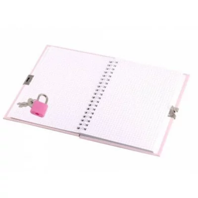 Подарочный блокнот 11,0 см * 15,0 гребень, Alingar, ламинация, эффект 3D, замочек, 46 л. клетка, Малыш единорог фиолетовый AL11777