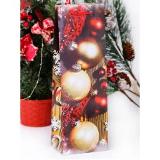 Пакет подарочный с глянцевой ламинацией 12x36x8,5 см (Bottle) Славный Новый Год, 157 г ПКП-6078