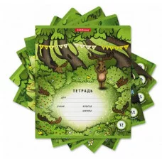 Тетрадь школьная ученическая ErichKrause Прятки 12 листов линейка 51410