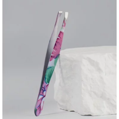 Пинцет №1 скошенный узкий 8,5см Ассорти пакет QF 3940237