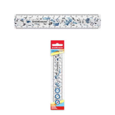 Линейка пластиковая ErichKrause® Frozen Beauty, 15см, во флоупаке (white) 55467
