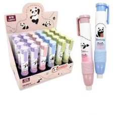 Ластик DL-415 "Панда" выдвижной, 110х20мм, в круглом пластиковом корпусе, ассорти, ER30914 334346