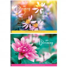 Альбом для рисования 32л А4 на гребне ArtSpace Цветы The blooming garden 280675