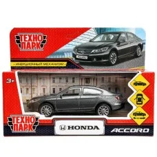 Машина металл HONDA ACCORD длина 12 см двери багаж инерц серый Технопарк 378244