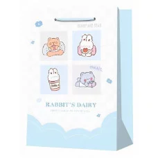 Dream cards Пакет подарочный с мат.лам. 31*42*12 см (размер ХL) Лучшие друзья,голубой,210 г.ПКП-6616