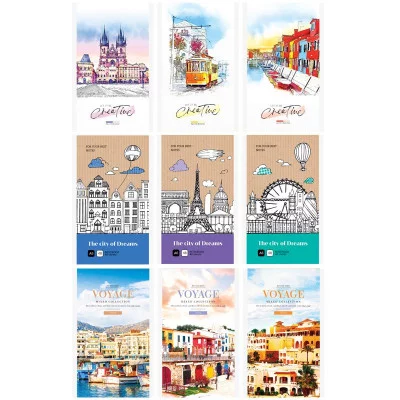 Блокнот А6 48л. на скрепке ArtSpace Путешествия. Микс 293692