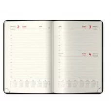 Ежедневник датированный 2026г., А5, 184л., кожзам, Berlingo "xGold", зол. срез, синий 381834