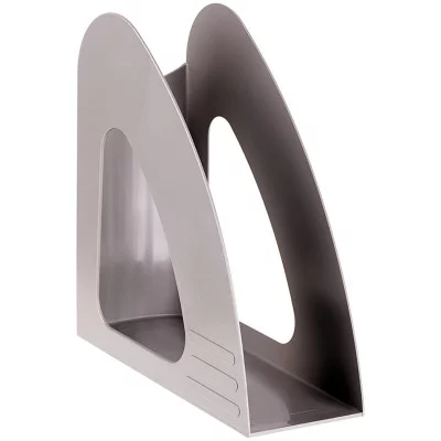 Лоток для бумаг вертикальный OfficeSpace "Basic", серый 305238