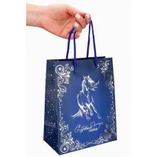 Dream cards Пакет подар. мат.лам. тис.фол.18х23х10 см (M) Грациозный конь 190г ППК-2420