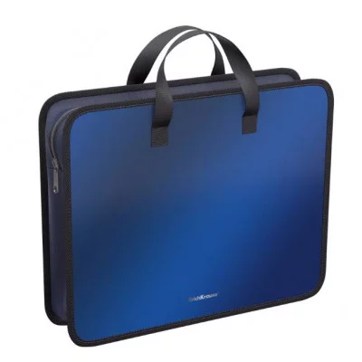 Папка пластиковая для творчества ErichKrause Matt Ice Metallic, A4+, синий 54998